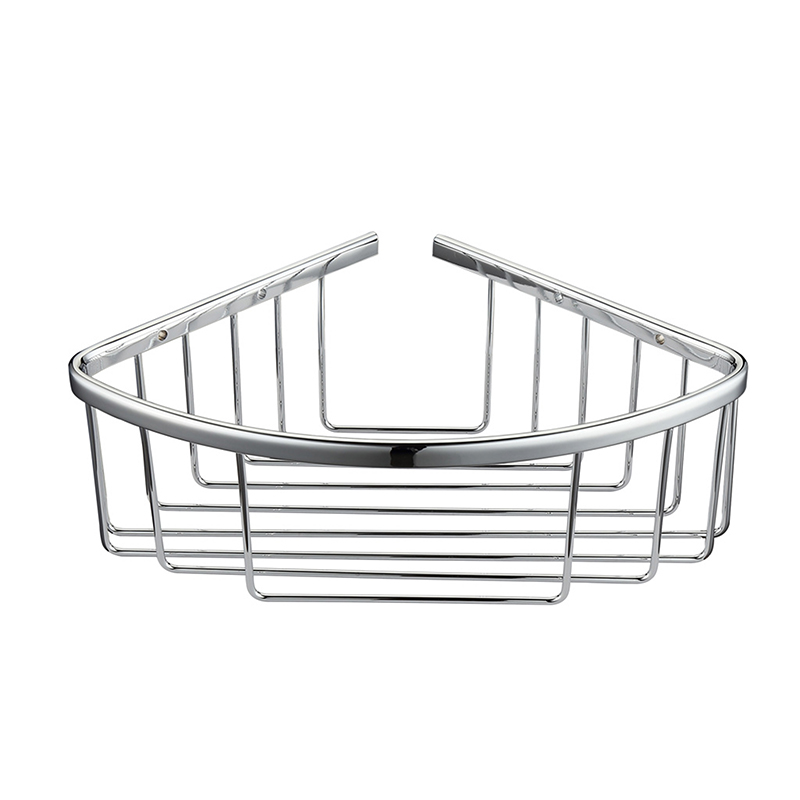 Bedgebury Deep Corner Basket - Chrome