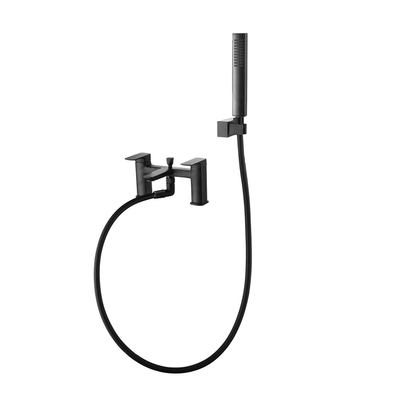 Bedgebury Deck Mounted Bath Shower Mixer Matt Black