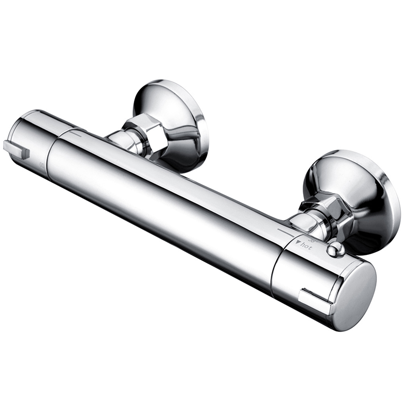 Bewl Round Thermostatic Bar Valve - Chrome