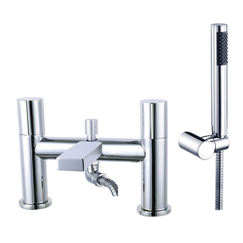 Pembury Deck Mounted Bath Shower Mixer Chrome
