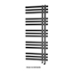 Chartwell Vertical Black Towel Rail 500 x 1200mm