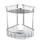 Bedgebury Deep Double Corner Basket - Chrome