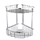 Bedgebury Deep Double Corner Basket - Chrome