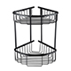 Bedgebury Deep Double Corner Basket - Matt Black