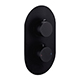Bewl Single Outlet - Two Controls - Concealed Thermostatic Valve - Matt Black