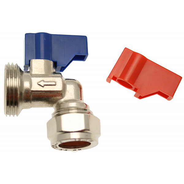 15mm x 3/4 Inch Washing Machine Valve Angled