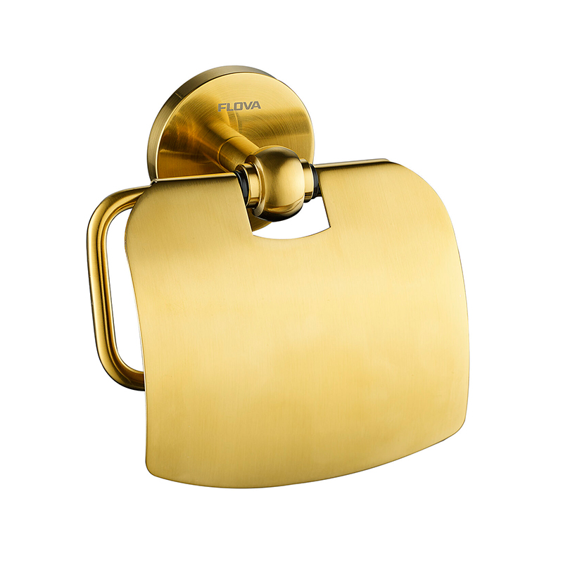 Coco Toilet Roll Holder - Brushed Gold