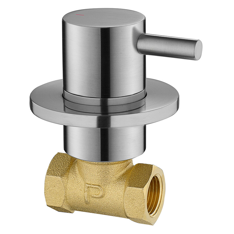 Levo Wall Mounted Hot Shut Off Valve - Brushed Nickel