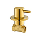 Levo Wall Mounted Hot Shut Off Valve - Brushed Gold