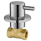 Levo Wall Mounted Cold Shut Off Valve - Brushed Nickel