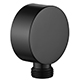 Levo Round Wall Outlet Elbow - Matt Black