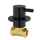 Levo Wall Mounted Hot Shut Off Valve - Matt Black