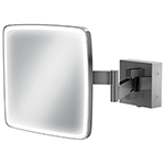 HIB Eclipse Square Magnifying LED Mirror