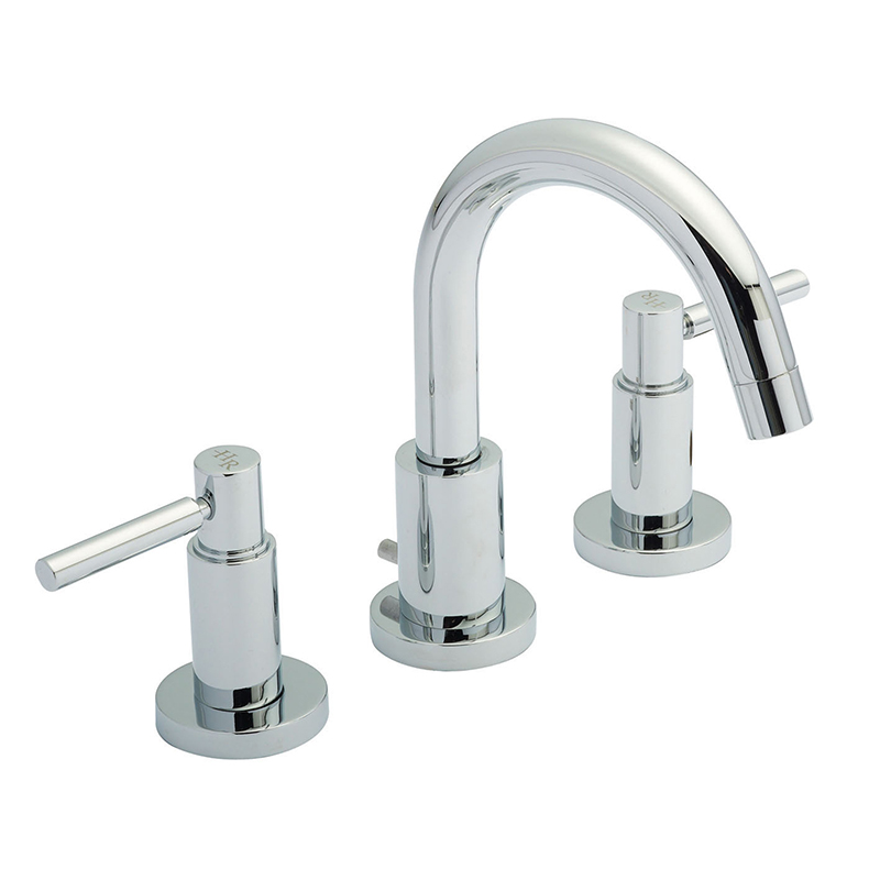 Hudson Reed Tec Lever 3 Tap Hole Basin Mixer