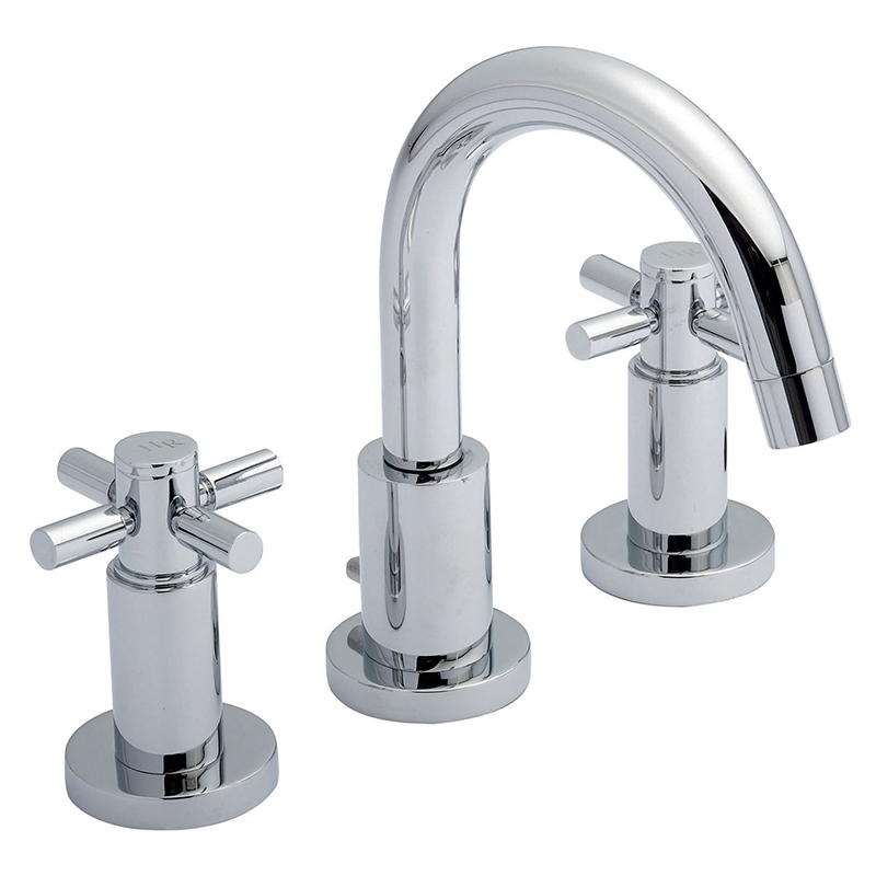 Hudson Reed Tec Crosshead 3 Tap Hole Basin Mixer