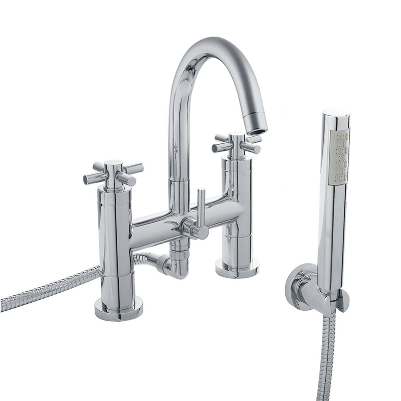Hudson Reed Tec Crosshead Bath Shower Mixer with Shower Kit