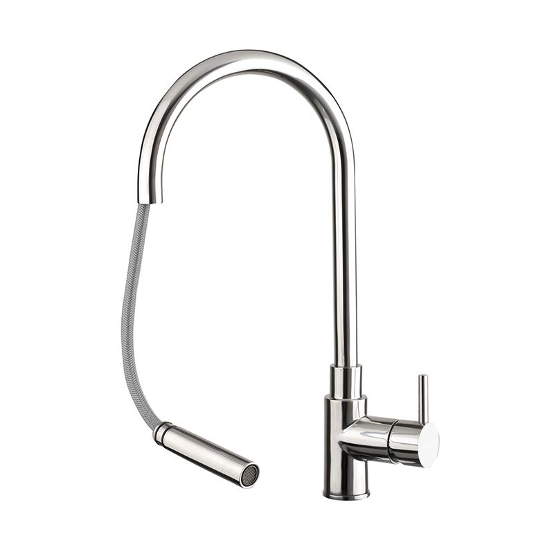 Zeeca Stainless Steel Pull Out Kitchen Sink Mixer