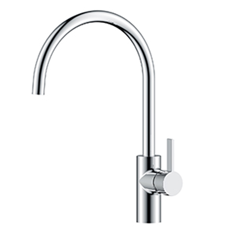 Chrome Single Lever Kitchen Sink Mixer