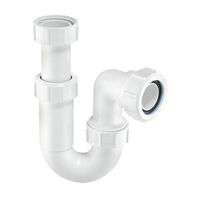 40mm Adjustable Inlet Tubular Swivel `P` Trap