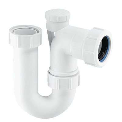 40mm Tubular Swivel Anti-Syphon `P` Trap