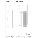 McAlpine Grey Drain Connector