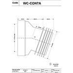 McAlpine 14 Degree Angle Rigid WC Connector