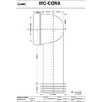 McAlpine 90 Degree Bend Adjustable Length Rigid WC Connector