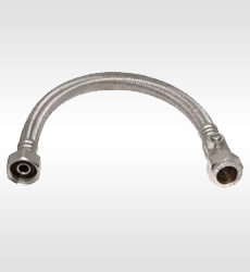 Flexible compression and pushfit hoses for bathroom taps