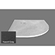 Merlyn Truestone Fossil Grey Right Hand Quadrant 1200 x 900 Shower Tray 