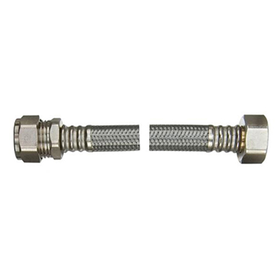 15mm x 1/2 Inch x 500mm Flexible Tap Connector