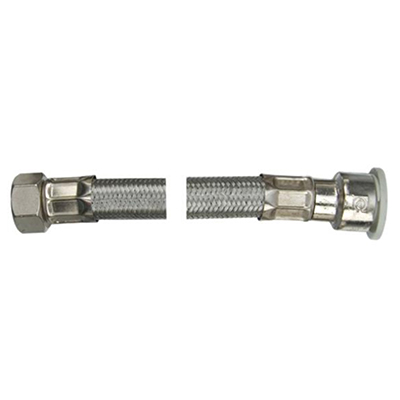 15mm x 1/2 Inch x 300mm PushFit Tap Connector with Isolation Valve