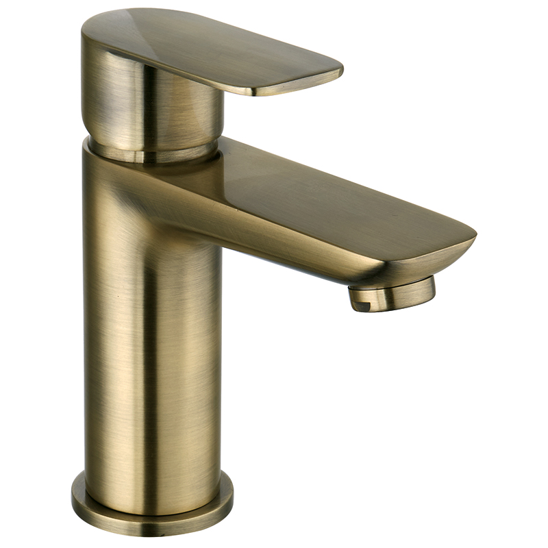 Charlotte Brushed Brass Basin Mixer