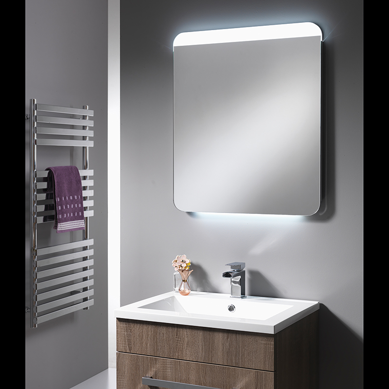 Cornell Mirror with Integrated LED Light Strips - 600mm