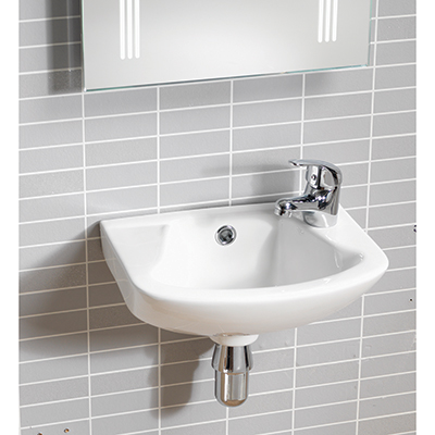 Ebony 355 One Tap Hole Cloakroom Basin