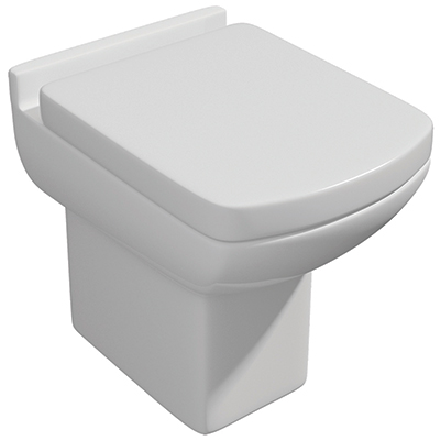 Eden Back-to-Wall WC Pan and Soft Close Seat