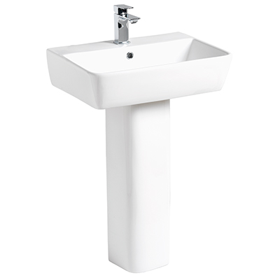 Monza 550 1 Tap Hole Basin And Pedestal