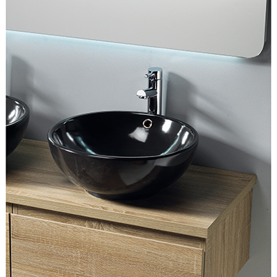 Parma Ceramic Black Vanity Basin