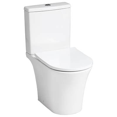 Rimini Rimless Close Coupled Pan and Soft Close Seat