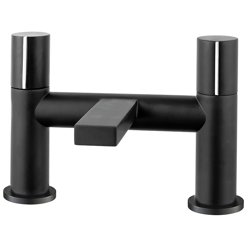 Roma Bath Filler - Matt Black