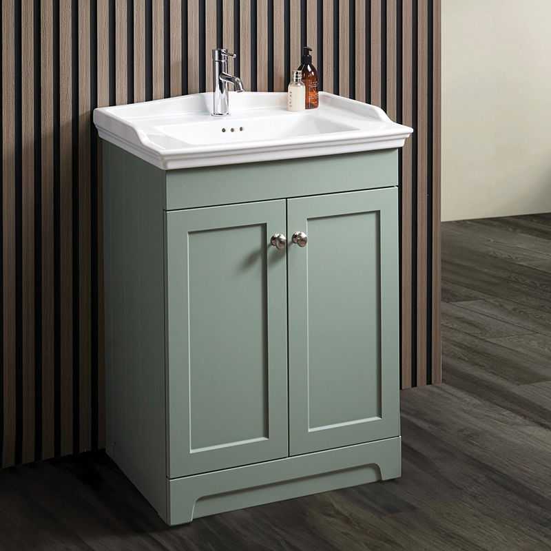 Ruxley 60 Vanity Unit & Basin - Reed Green