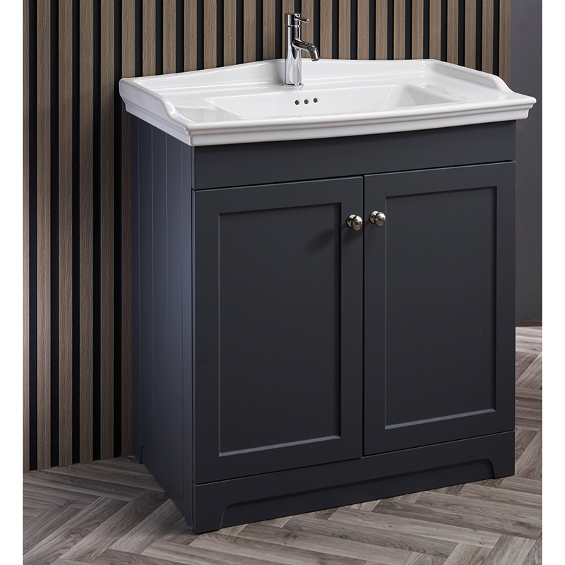 Ruxley 75 Vanity Unit & Basin - Graphite