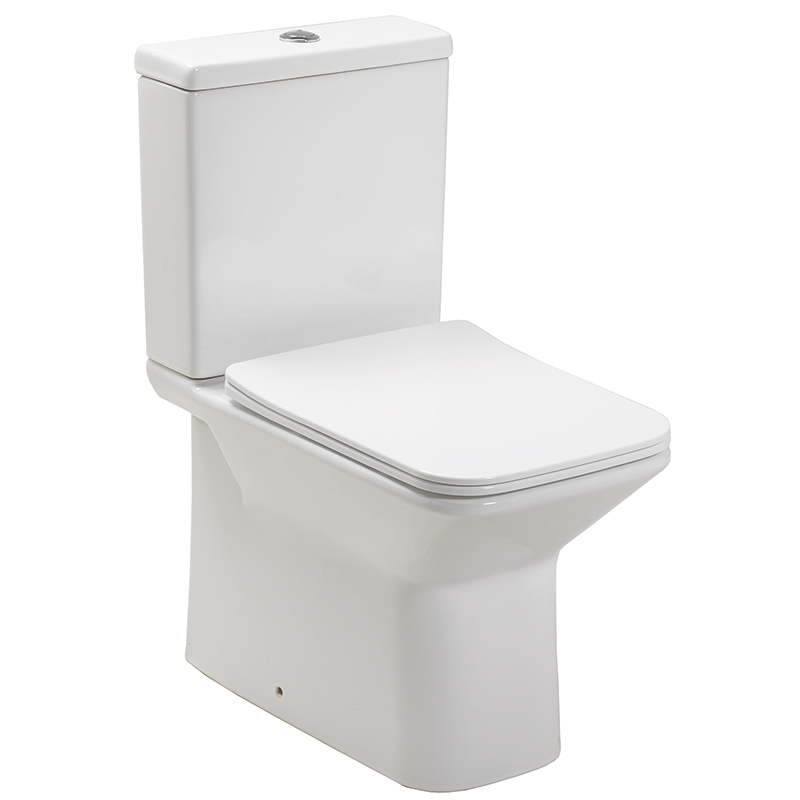 Verona Rimless Close Coupled Pan with Closed Sides & Soft Close Seat