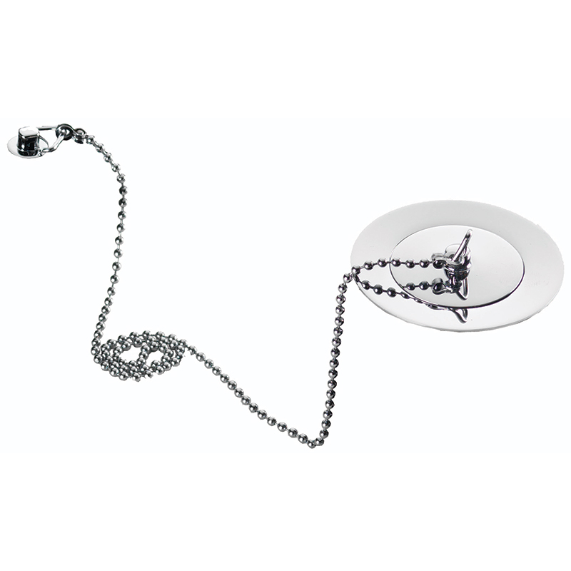 QX Plug & Chain Basin Waste - Chrome