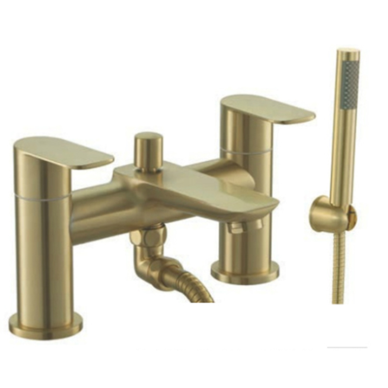 Charlotte Brushed Brass Bath Shower Mixer