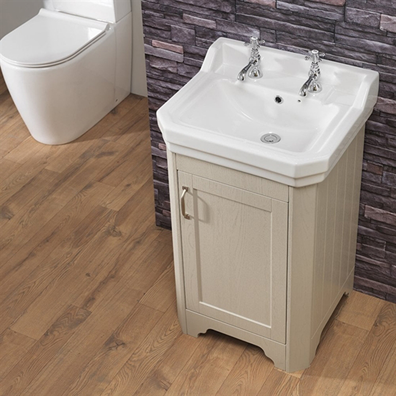 Belmont 50 Base Unit and Basin - Ash Grain Cashmere