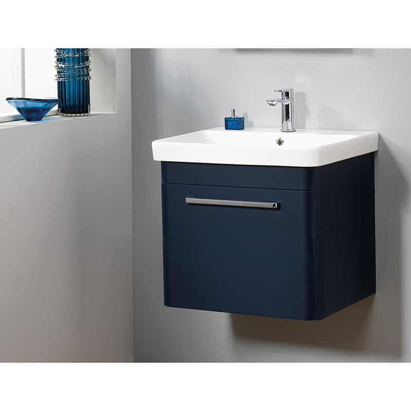 Cornell 50 Wall-Hung Base & Basin - Marine Blue