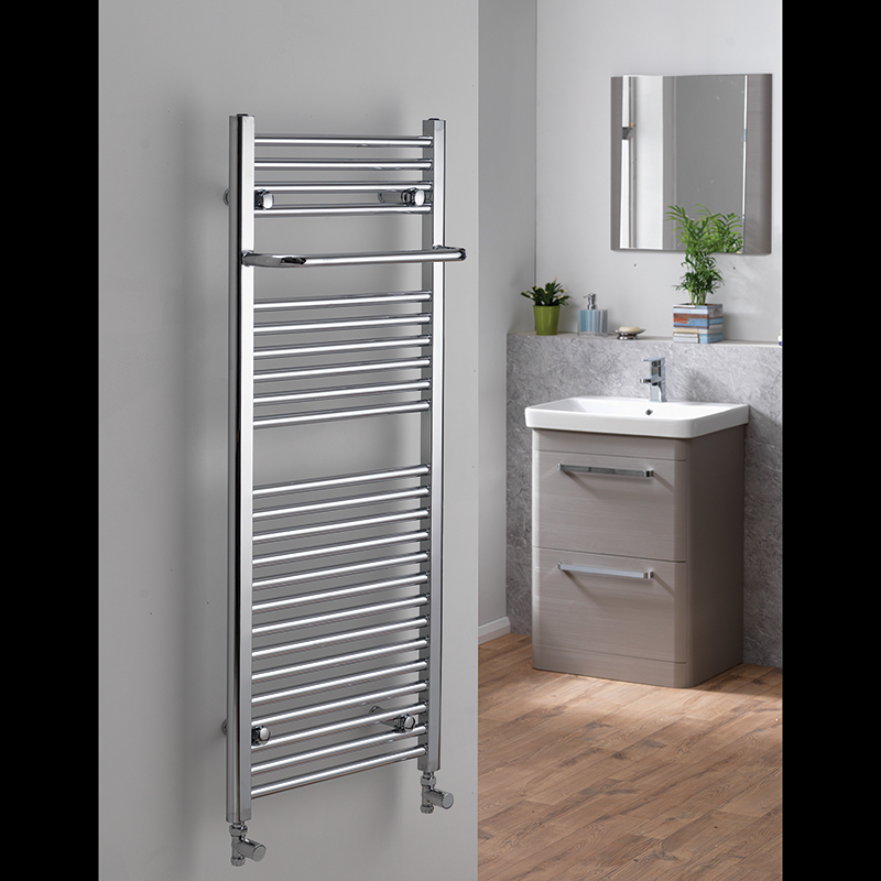 Ebony Rail - with Projecting Towel Bar - 1200 x 600mm