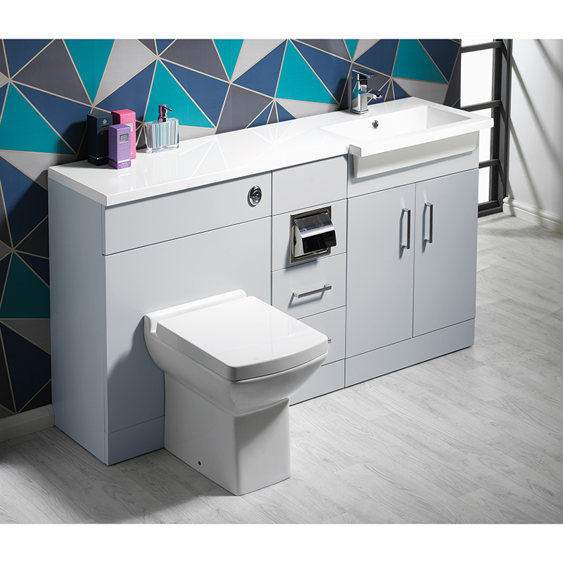 Eden Square 1500mm 1-Piece Basin Combination - Right Hand