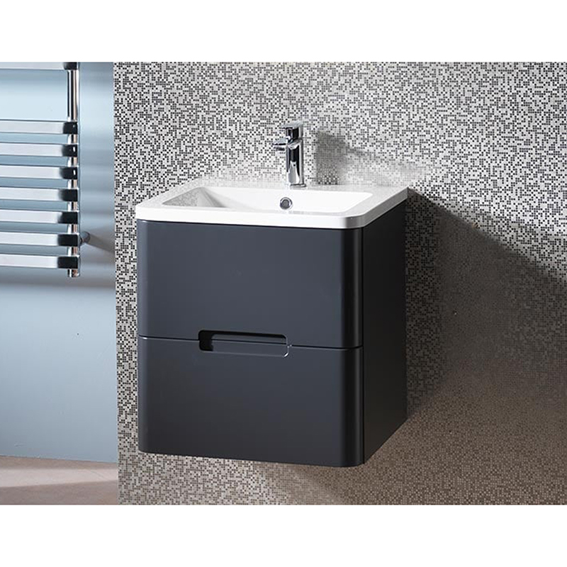 Eton 60 Wall-Hung Base & Basin - Matt Grey