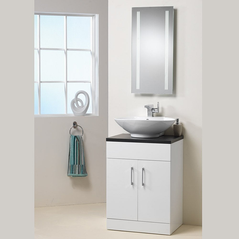 Monica 600mm Base Unit, Top & Basin